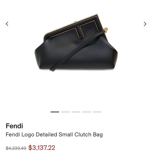 Fendi Black Clutch Bag